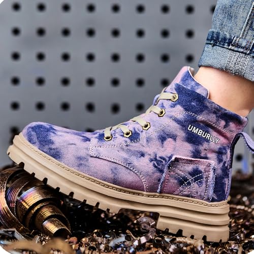 Image of Womens Steel Toe Boots Lightweight Comfortable Fashion Safety Boots Composite Toe Industrial Construction Work Shoes Men