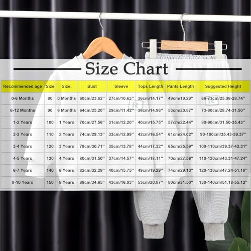 Kids Sweatsuits Toddler Girls Boys 2 Piece Tracksuit Crewneck Sweatshirt and Jogger Sweatpants Clothing Sets for 0-6 Years3