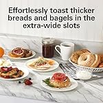 Hamilton Beach 2 Slice Extra Wide Slot Toaster with Bagel & Defrost Settings, Shade Selector with 7 Browning Levels, Toast Boost, Auto Shutoff, Black & Stainless Steel (22633) - Image 2