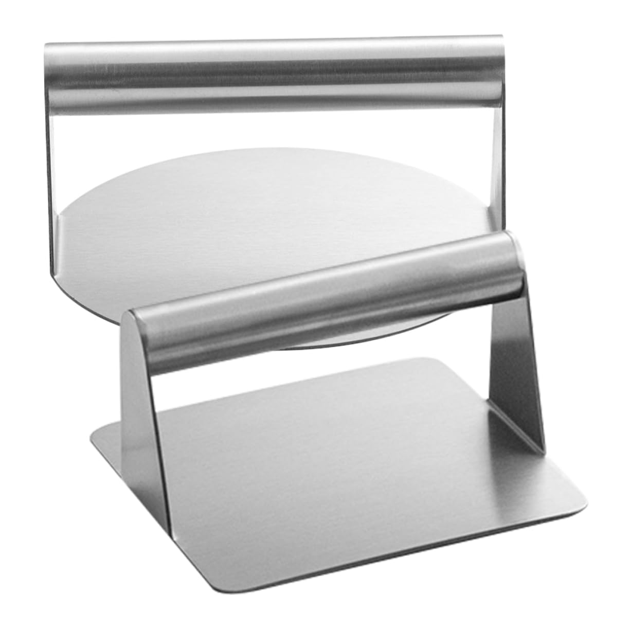 Ciieeo 2pcs Stainless Steel Hamburger Patty Press Round Square Burger Weight Press Tool for Easy Grilling for Stuffed Burgers and Meat Patties Kitchen Accessory