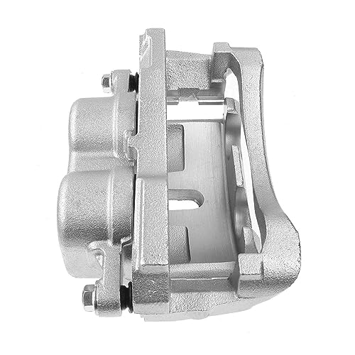 Image of Detroit Axle - Front Right Brake Caliper for 01-06 Chevrolet Silverado 3500 | GMC Sierra 3500, 2007-2010 Sierra Silverado 3500 HD, Express Savana 3500 4500 Passenger Side Brake Caliper w /Bracket