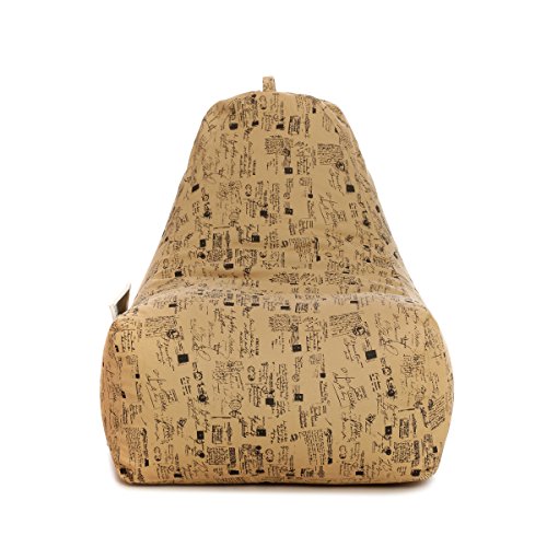Image of Style Homez Hackey Cotton Canvas Abstract Printed Bean Bag XXL Size Filled with Beans Fillers