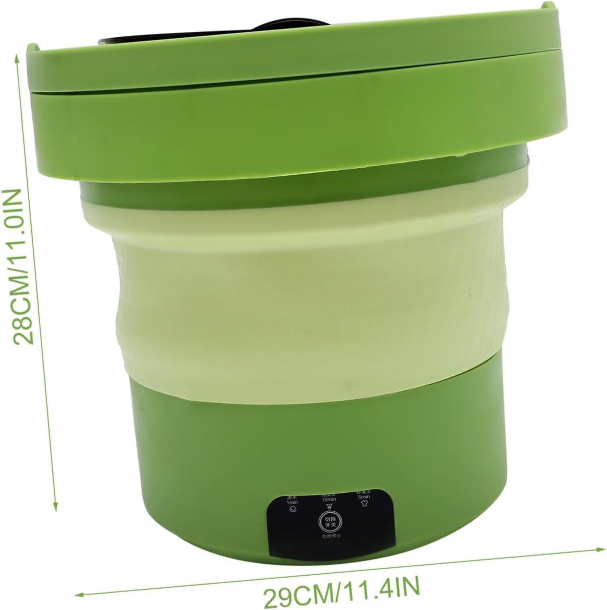 Zerodeko Portable Washing Machine 6l Capacity Small Laundry Washer for Camping and Travel with American Plug Lightweight Compact Washer for Socks and Clothes Cleaning