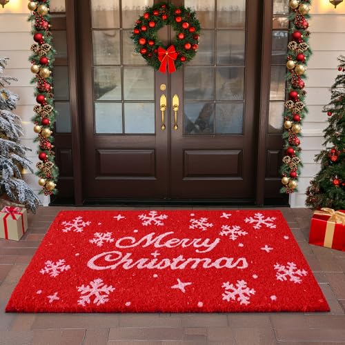 LuxUrux Extra Large Christmas Door Mat 3x5 Feet – Merry