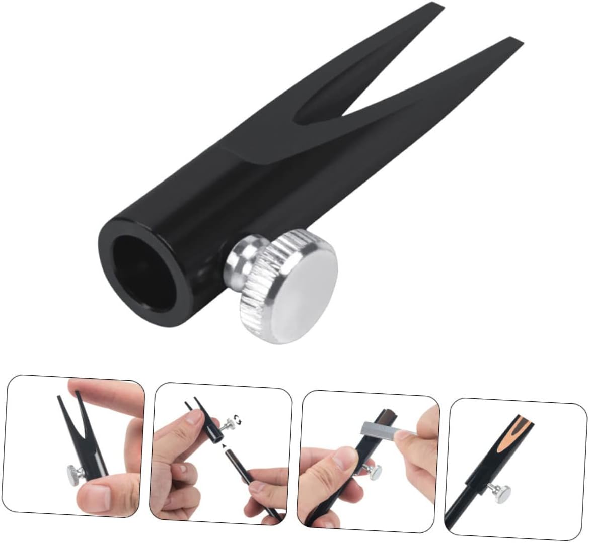 Eyebrow Pencil Sharpener Black Cylinder Shape Single Hole