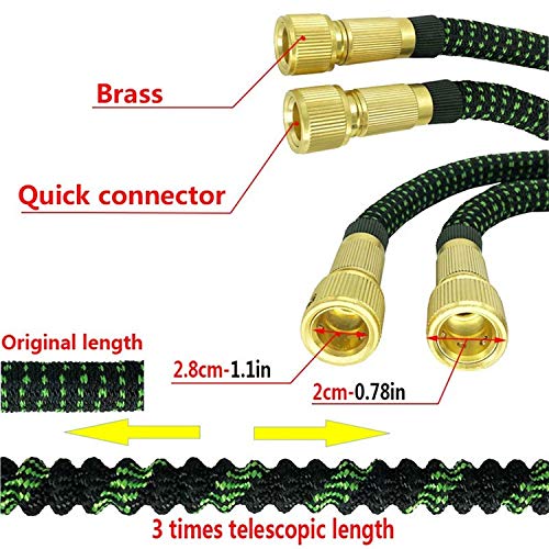 Release Hot Garden Irrigation Slang Telescopische Water Gun Slang Hogedruk Car Wash Slangmondstuk voor Tuin Gieter (Size : 50ft-15m) - Image 8