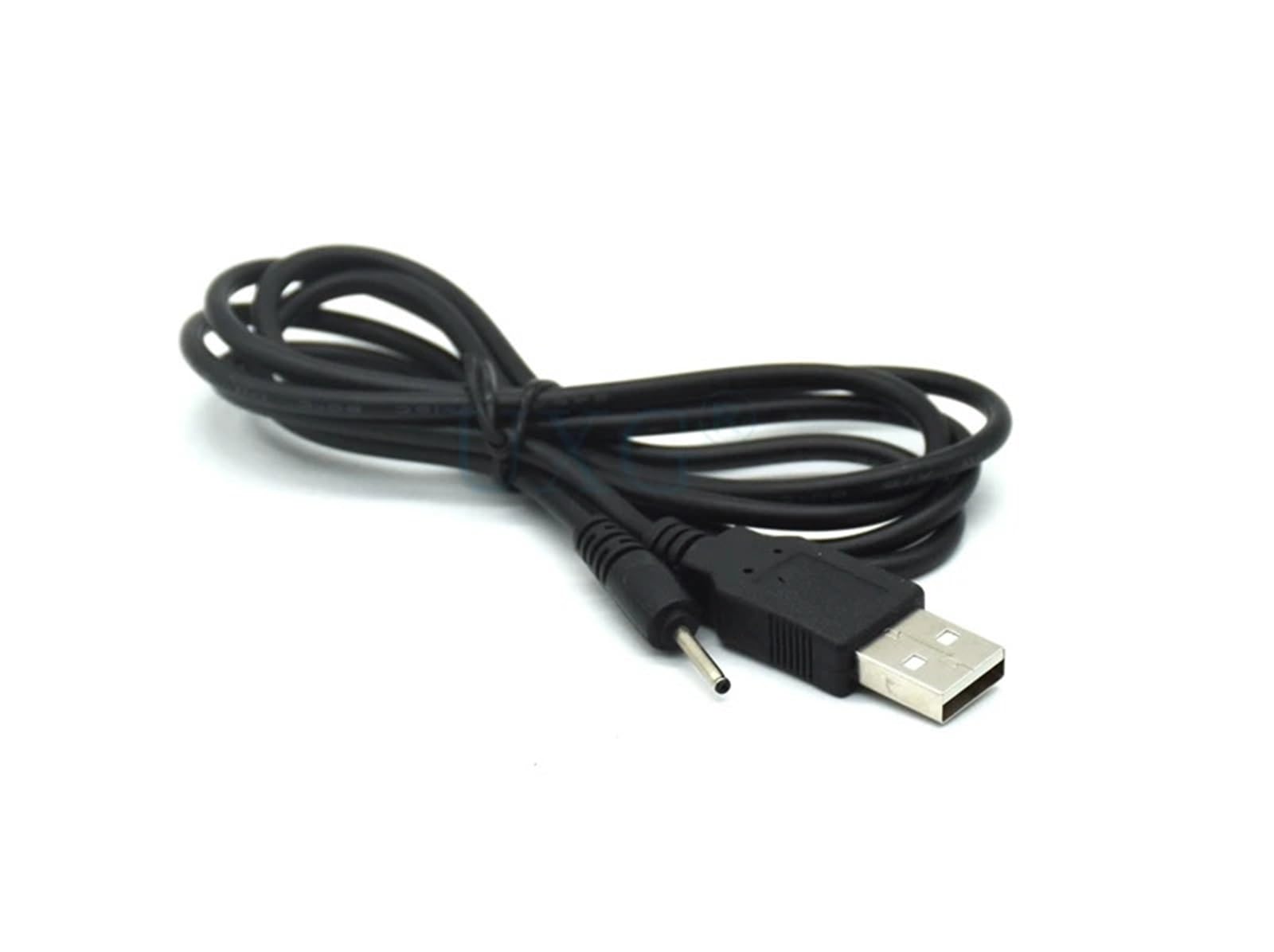 2 A czarna wtyczka sieciowa DC USB A na DC 2,0 mm x 0,6 mm 5 V DC 2,0 x 0,6 mm wtyczka pusta kabel do ładowania kabel adaptera ładowania 1 m (10 szt. kabel 1 m)