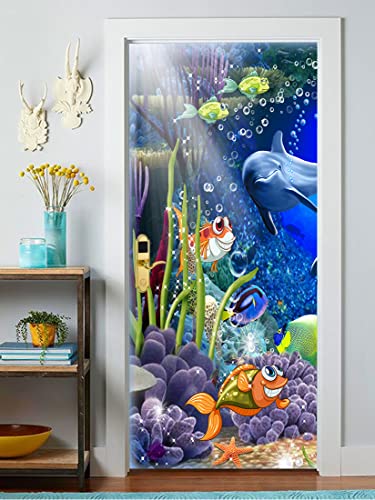 Image of Decorative Door Wallpaper Wall Poster for Home, Office, Kitchen, Living Room, Bedroom Doors etc(Size-30x78 inch) 10 (Design 02)