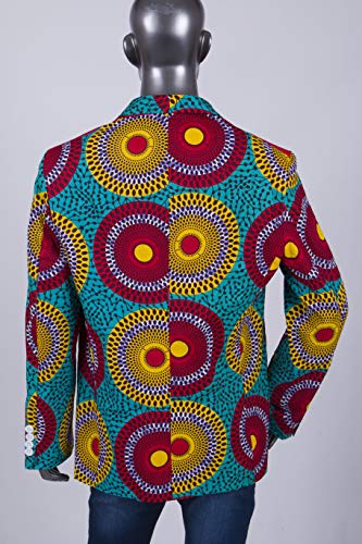 ELISCO Jaqueta masculina slim fit chique blazers terno masculino africano casamento banquete terno j