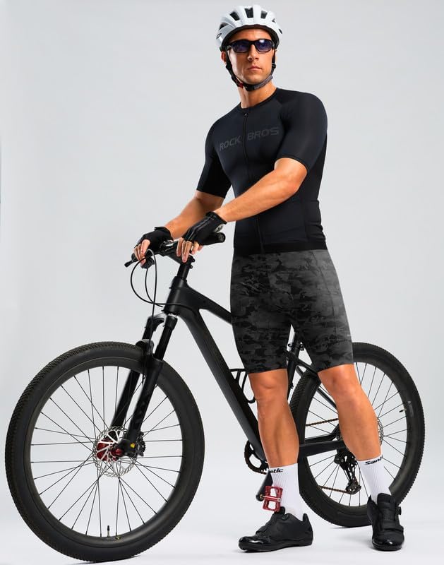 Bikewa Men's Bike Shorts 4D Padded Cycling Shorts for Men Road Riding Biking Bicycle Zipper Pockets - Image 6