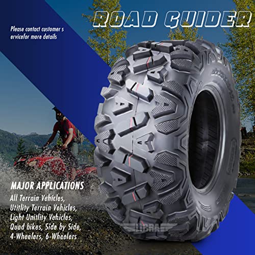 Set 4 Roadguider ATV UTV Mud Tires 26x9-12 Front & 26x12-12 Rear 6PR …
