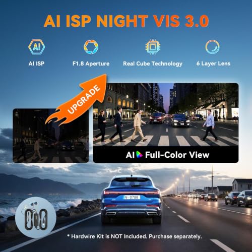 Image of DDPAI True 4K Dual Channel Dash Cam for Car Front and Rear [ 2026 Edition] | Built-in 4G LTE, GPS, ADAS, 32G eMMC Voice Control, G-Sensor, Super Capacitor, APP Control, Support 512GB TF Card, N5 Dual