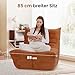 Meskanu Lounge-Sofa mit Memory-Schaum für kleine Räume: Bodensofa Lazy Sofa aus Wildlederimitat, Cloud Couch für Schlafzimmer & Wohnzimmer, Braun