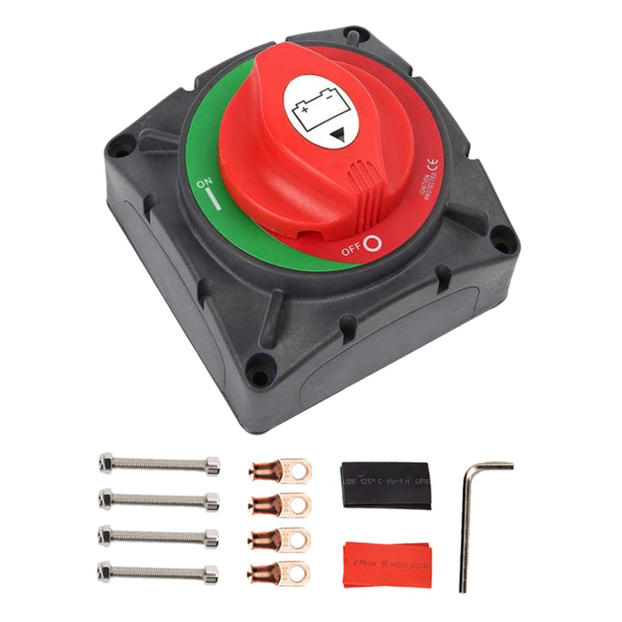 Interruttore Principale Scollega Batteria per Barche Yacht Camper e Atv Isolamento Sicuro e Facile Installazione Protezione Antitaccheggio e Prevenzione Incendi
