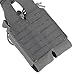 YChoolco Tactical 9MM Dual Magazine Pouch – MOLLE-Compatible Holster with Secure Retention Shock Cord for Hunting & Duty Carry(Gray)