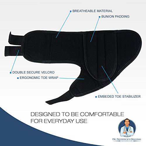Dr. Frederick's Original Nighttime Bunion Splints - 2 Double-Stitched Velcro Bunion Correctors - Bunion Relief For Bedtime - For Men & Women #TOP5