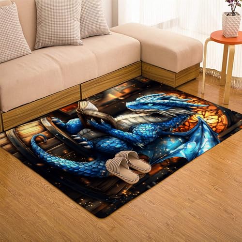Tapete decorativo Dragon con diseño fantástico 2' x 3' miniatura 7