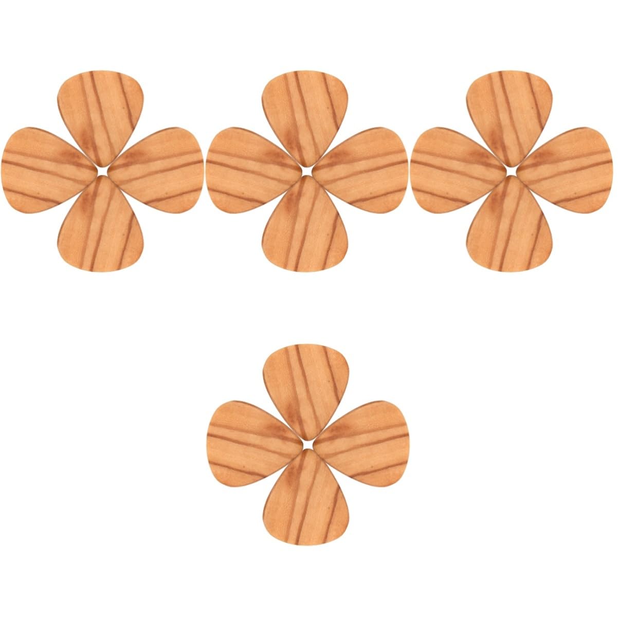 VICASKY 16stücke Olivenholz Gitarren-picks Ergonomische Plektren Für Akustische Und Elektrische Gitarren Langlebige Holzplektren Als Geschenkidee Für Musikliebhaber