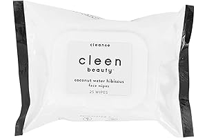Cleen Beauty Coconut Water Hibiscus Face Wipes: Soothing Skincare Solution for Refreshed Facials