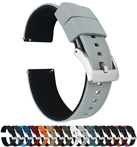 Barton Elite - Correas de reloj de silicona - Enganche rápido - Color a elegir - 18 mm, 19 mm, 20 mm, 21 mm, 22 mm, 23 mm y 24 mm
