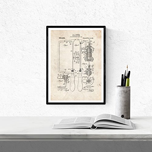 Nacnic set 4 stampe artistiche brevetti di