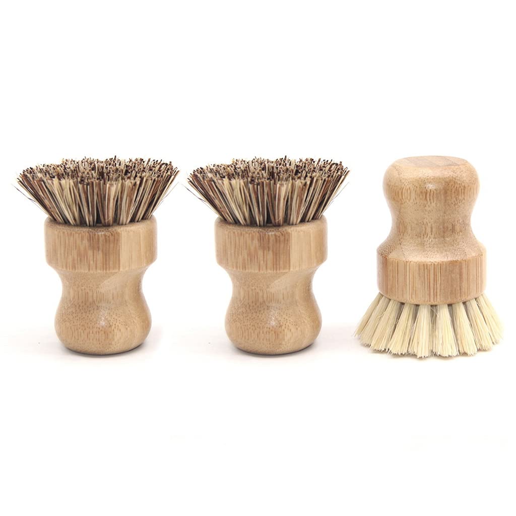 Kalttoy Multifunctional Scrub Brushes Kitchen Cleaning Scrubbers Washing Brushes for Cast Iron Pots Pans Sink Dishwashing Brush Holder