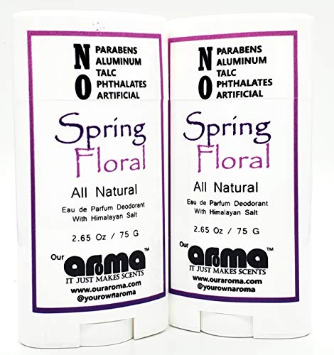 Our Aroma Natural Deodorant For Women - Hand Poured Aluminum Free Deodorant - Gluten Free, Cruelty Free, Free Of Parabens - Spring Floral Scent… #TOP2