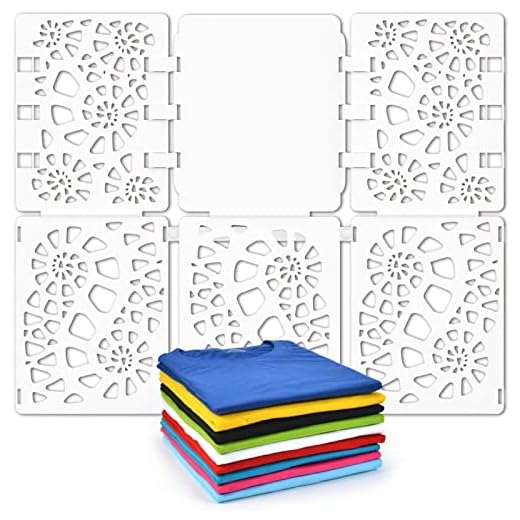Camisa dobrável versão 5 lavanderia organização plástico durável maneiras fáceis de dobrar roupas branco puro
