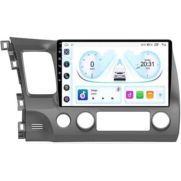 9-дюймовое сенсорное GPS-радио для Civic 2006-2011, поддерживает BT WiFi Mirror Link 4G управление с руля (HM608 8 ядер 4G+Wifi 4+64GB)