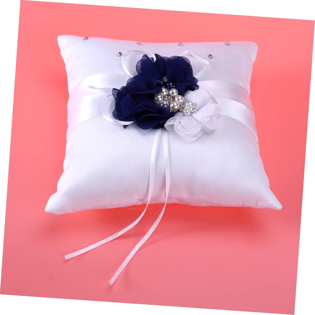 ABOOFAN Basket for Wedding Ring Pillow Basket Set Notebook and Pen Holder (Floral)