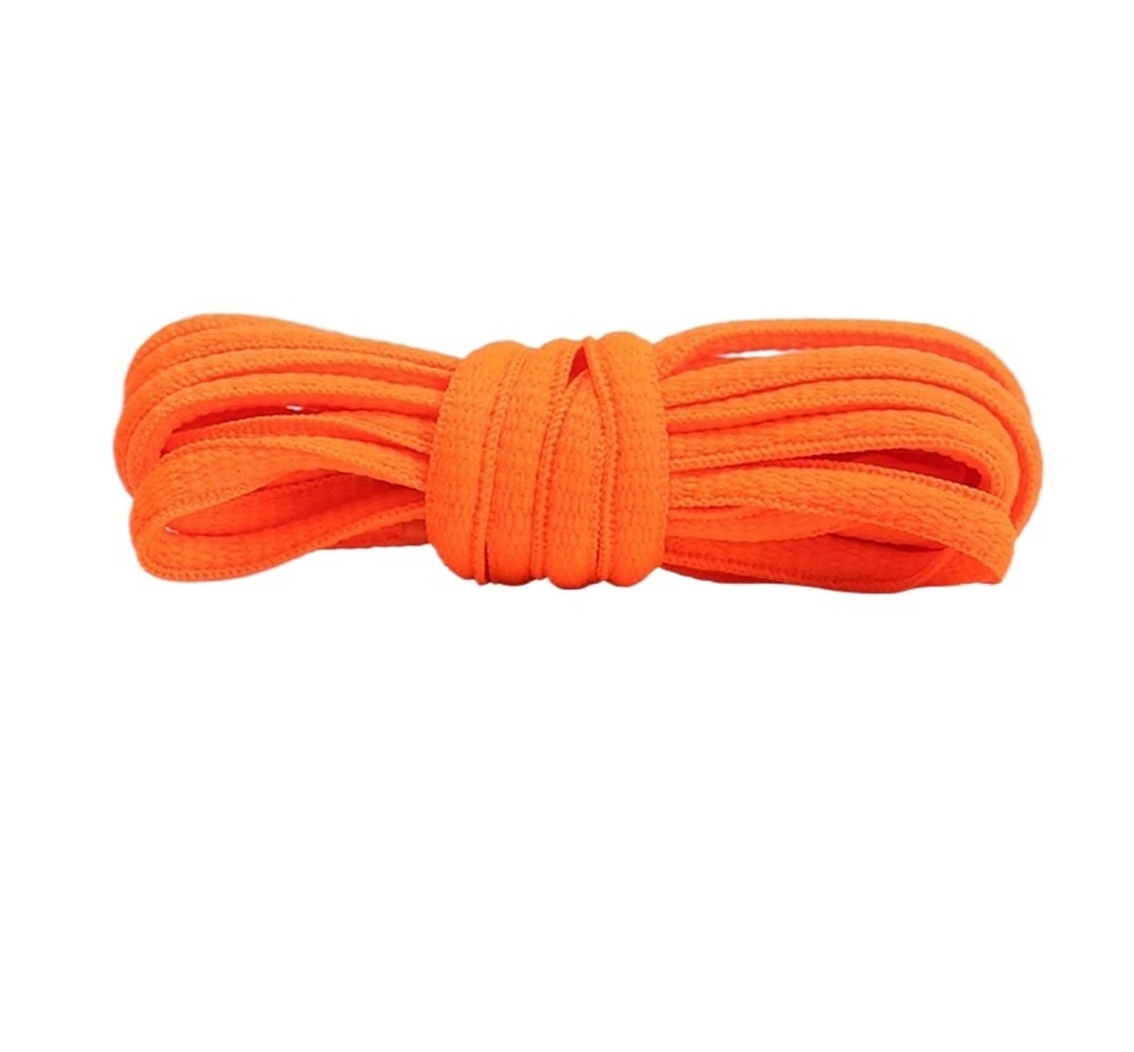 Lot de 10 paires lacets sport plats et semi-circulaires for hommes femmes, adaptés à toutes les chaussures, ronds Pour Baskets(Orange,120cm)