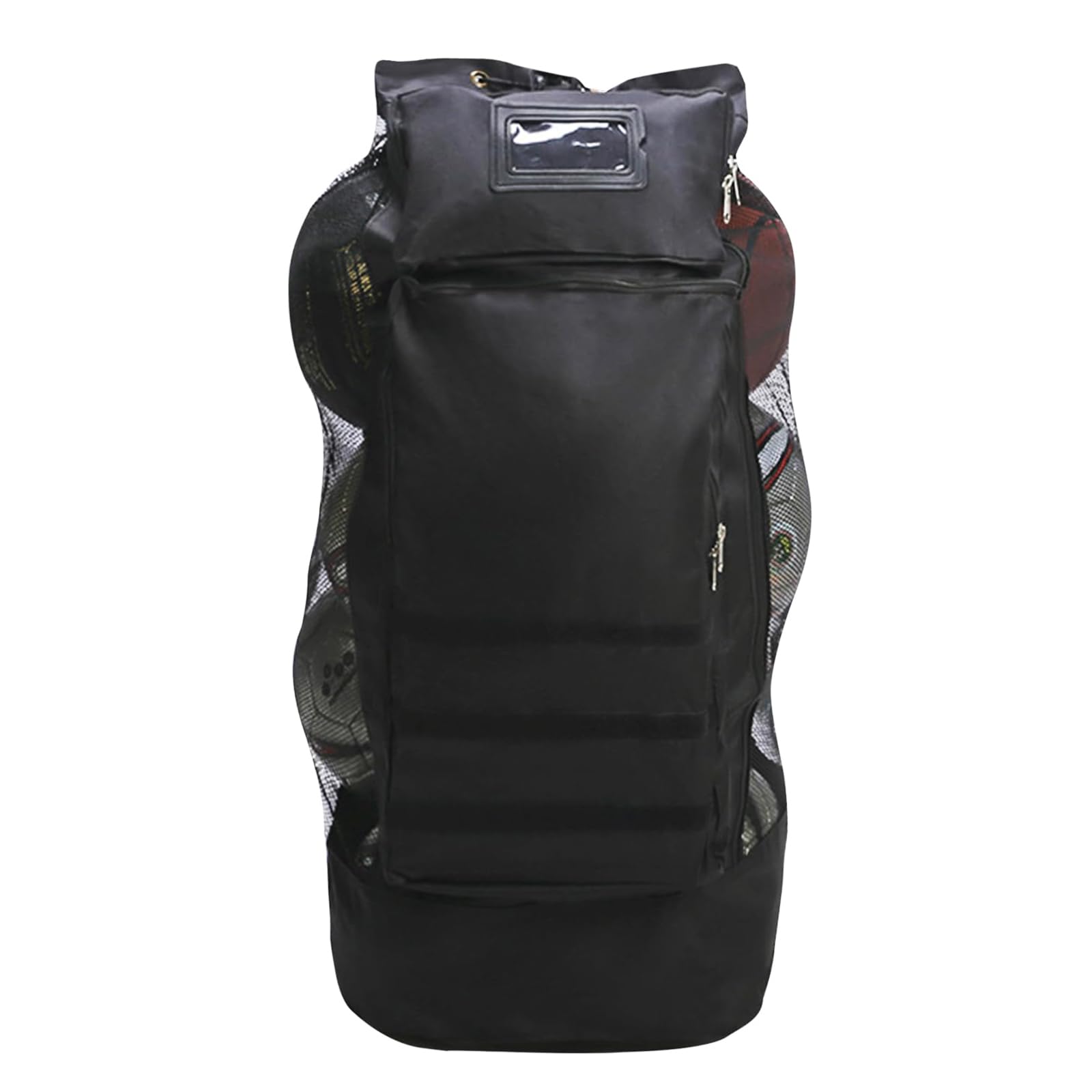 Mochila de almacenamiento de baloncesto, malla resistente, mochila deportiva de gran capacidad, bolsa de baloncesto con correa para el hombro