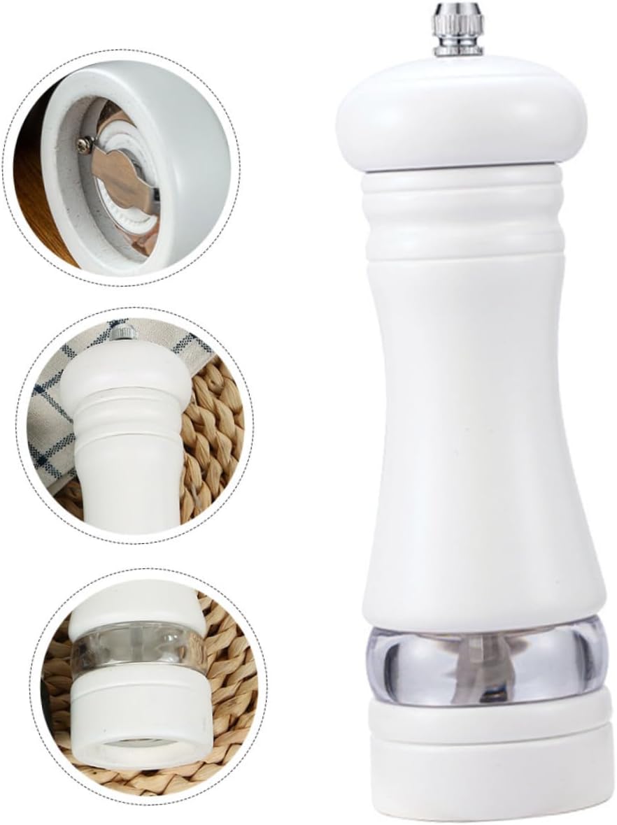 6 Inch Pepper Grinder Reusable Wood Manual Spice Tool