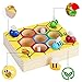 WOOD CITY Toddler Fine Motor Skills Toys, Bee to Hive Matching Game, Wooden Color Sorting Toy for Toddler 2 3 Years Old, Montessori Preschool Learning Toys Gift for Children
