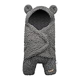 BlueSnail Newborn Receiving Blanket Baby Sleeping Wrap Swaddle (Gray)