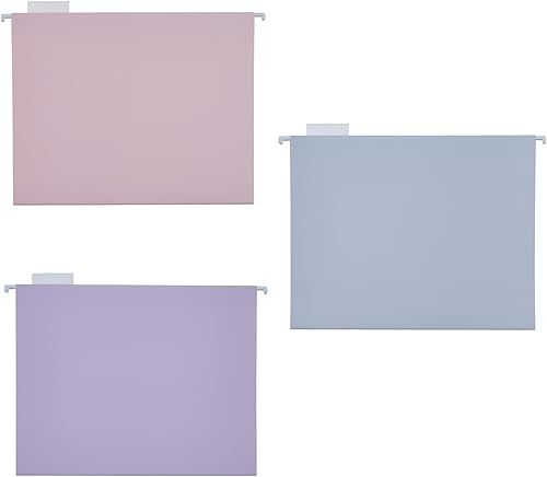 Miniatura 7 de Paquete de 12 carpetas colgantes para archivadores, archivadores, tamaño carta, corte 15, pestañas ajustables decorativas para el hogar, oficina,