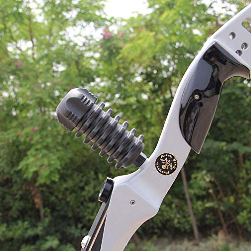 Namvo Stabilisateur d'arc à poulies stabilisateur d'arc en Caoutchouc stabilisateur d'amortisseur d'amortisseur pour tir à l'arc à poulies Arc Classique Chasse Noir – vue 6
