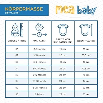MEA BABY Grenouillère avec inscription « Mamas & Papas Schatz » (le trésor de maman et papa) – body unisexe pour bébé en coton, blanc (86