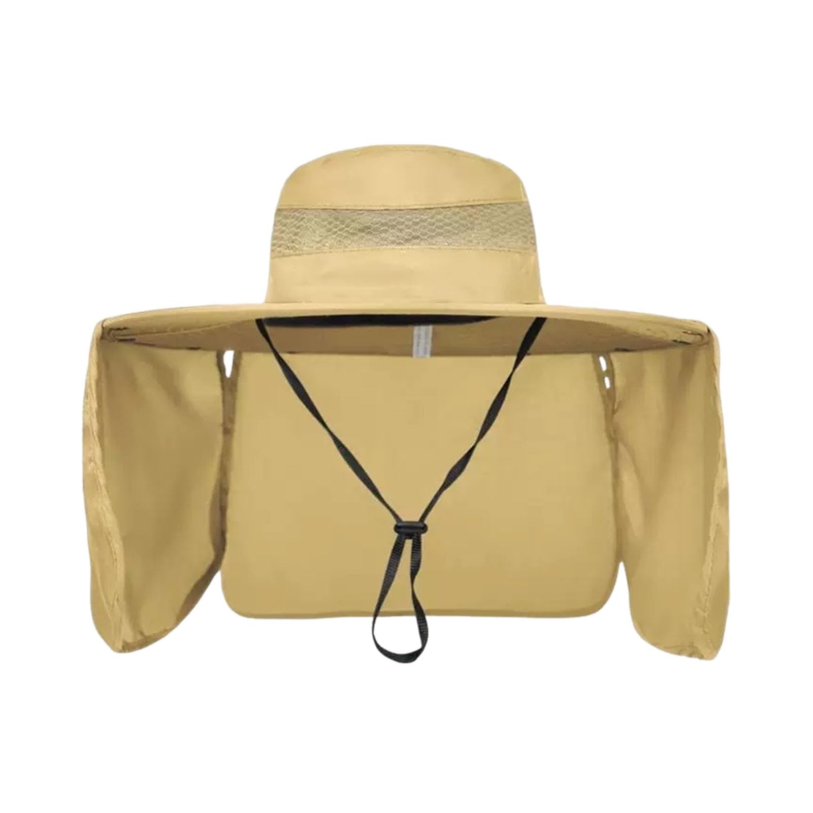 matumou Unisex Summer Hat Outdoor with Neck Flap Breathable Large Brim Hat for Hiking Traveling Fishing