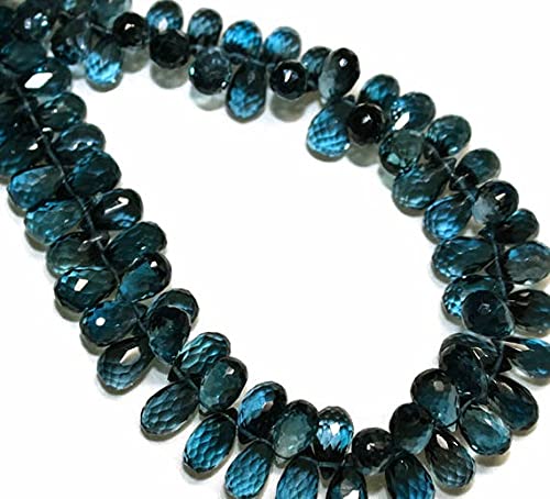 London blue topaz pour fabriquer des boucles d'oreilles en pierres fines