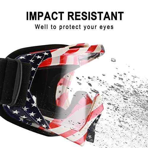 Image of Dirt Bike Goggles Motorcycle ATV Glass Riding Four Wheeler Offroad Mx Racing Helmet Goggles