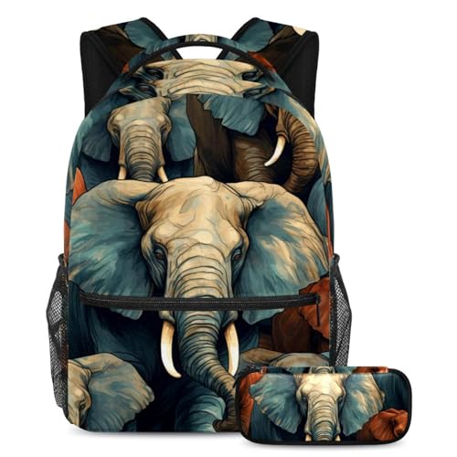 Sacs d'école colorés garçons filles ados avec sac de voyage élégant et trousse