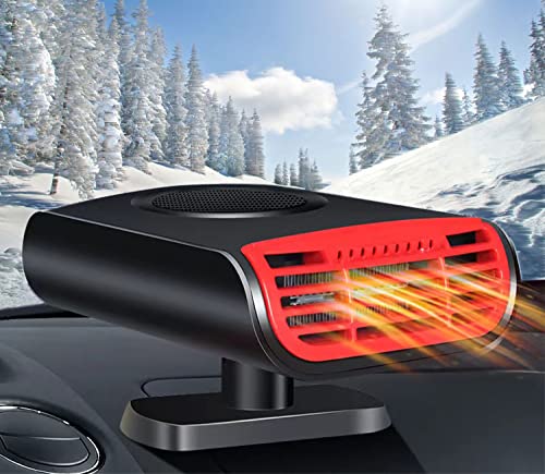 Car Heater,Portable 12V Car Heaters for Vehicle,360° Rotating Car Defroster Windshield Heater,150W Portable Car Heaters That Plug Into Cigarette Lighter for Vehicle,Car,RV,SUV
