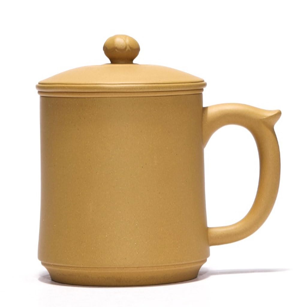 Matcha kubki prosty fioletowy kubek z piaskiem ręcznie wykonany z pokrywką do parzenia herbaty do użytku domowego 460 ml zestaw do herbaty popołudniowej herbaty kubek zaparzacz do herbaty