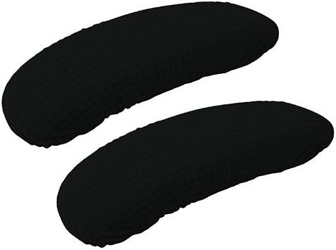 Office Chair Arm Covers,Office Chair Arm Rest Cover Gaming Chair Armrest Covers Office Removable Arm Rest Covering Elastic Chair Armrest Cover Black, 2Pcs/Set 10-13 x 2-4 x 1.9 inches