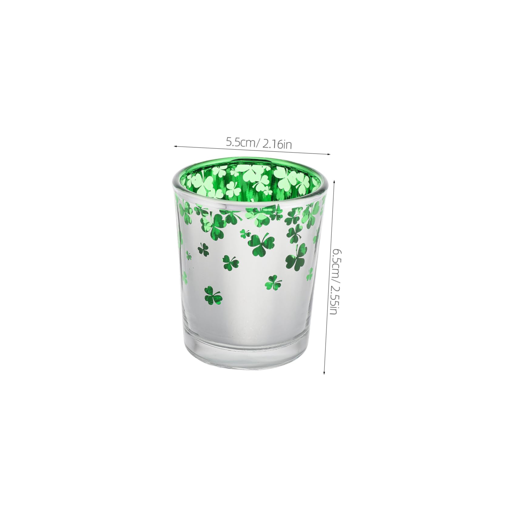 MAGICLULU Candelabro De Vidrio Verde Diseño De para Decorar Centros De Mesa Festivos Día De San Patricio y Bodas