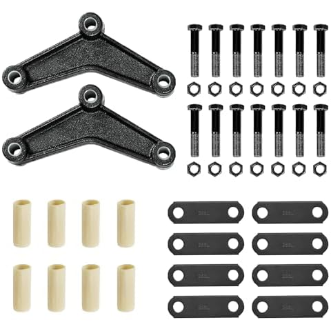 HLMOptimo Tandem Trailer Axle Shackle Kit for Double Eye Springs Suspension Kit for 2,000-7,000-lb. Double-Eye Tandem Axles Cover