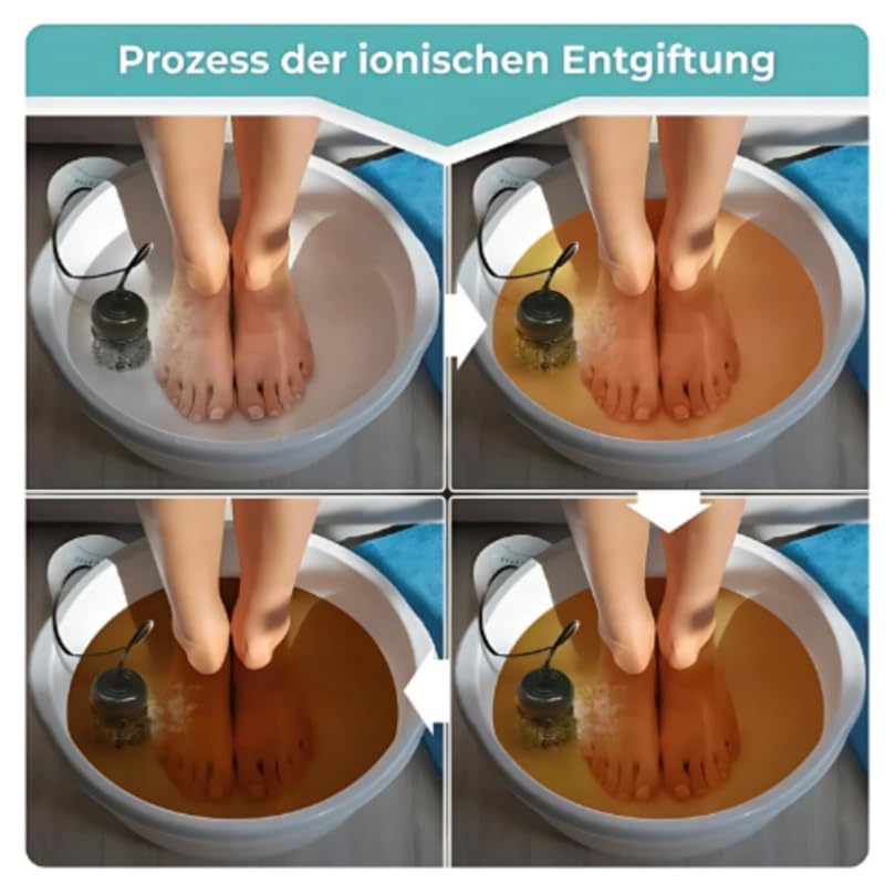 Noroa CalmDetox Fußbad & Spa Tragbare Ionische Fußbad - Detox - Maschine für Fuß - Spa und Gesundheitspflege
