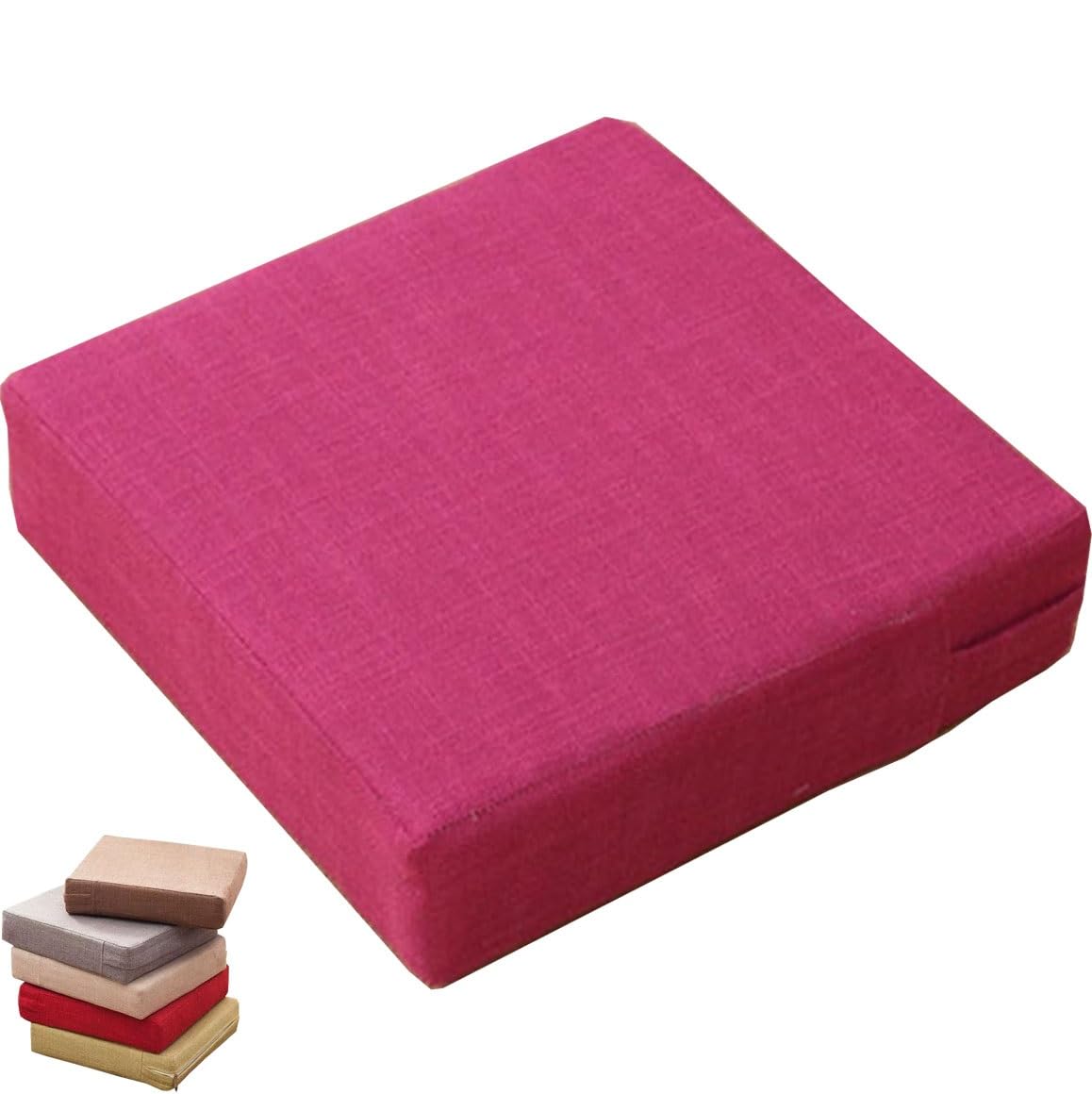 Coussin de banquette en mousse 45D rose rouge haut de gamme pour canapé
