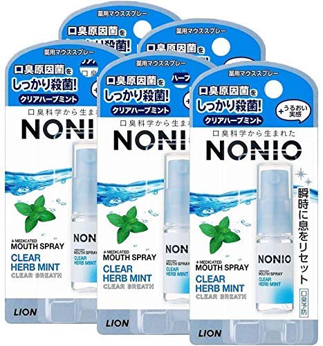 NONIO(ノニオ) マウススプレー クリアハーブミント5mL×5個セット（Amazon）
